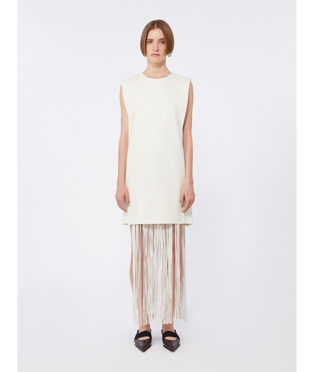 SPORTMAX Белое платье, фото 3