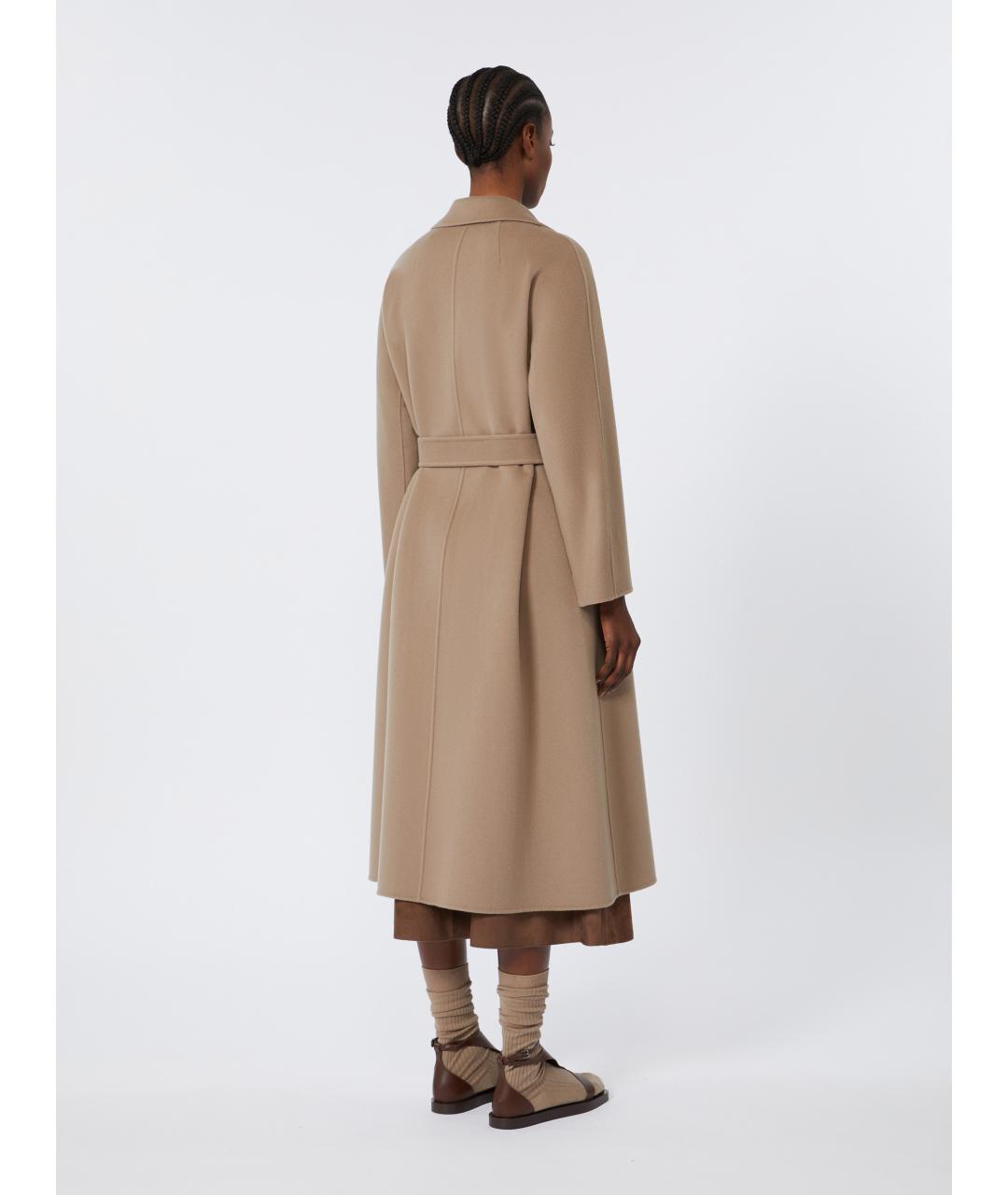 'S MAX MARA Бежевое пальто, фото 4