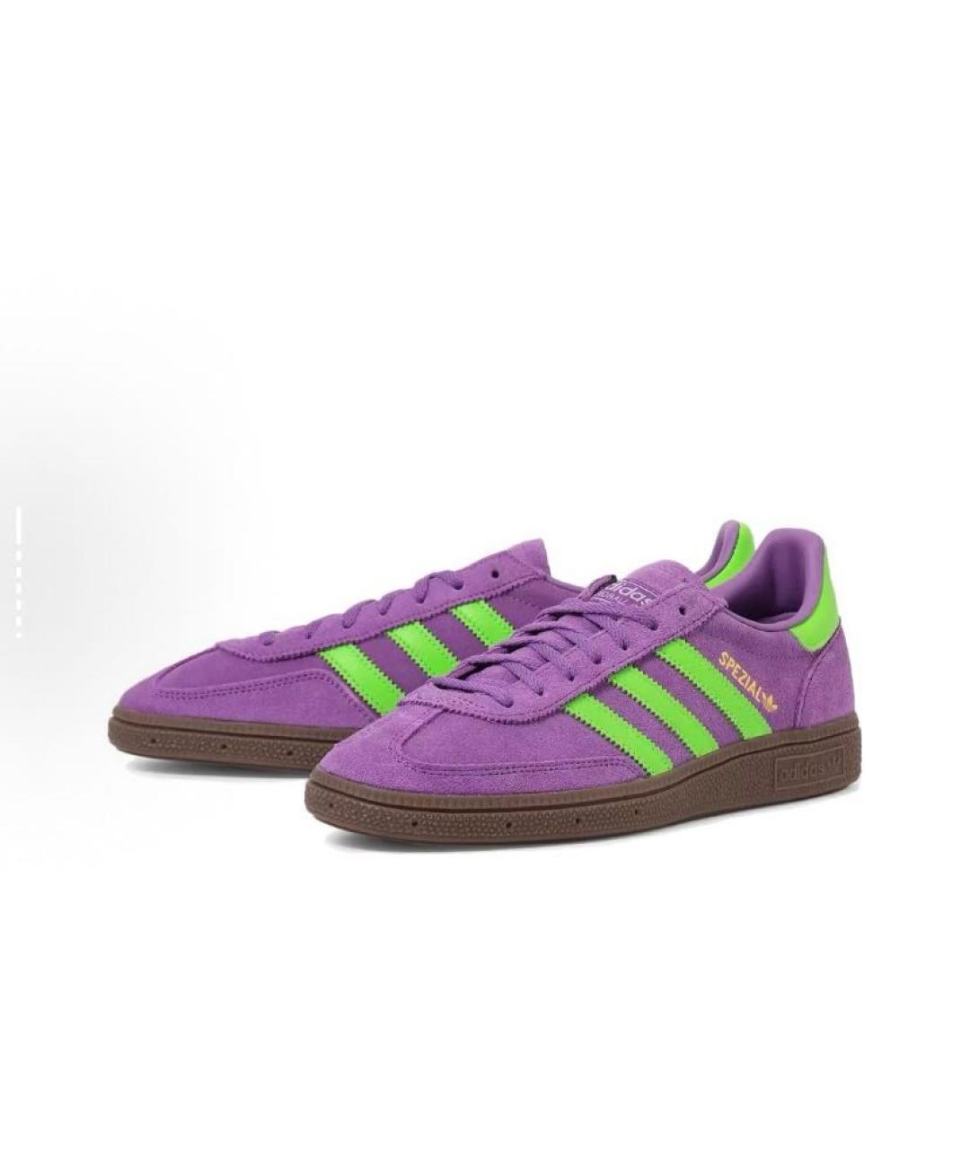 ADIDAS Фиолетовые замшевые кроссовки, фото 3