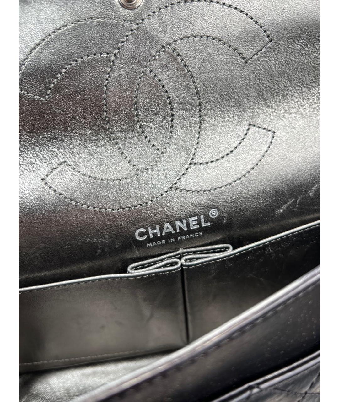 CHANEL Черная кожаная сумка через плечо, фото 6