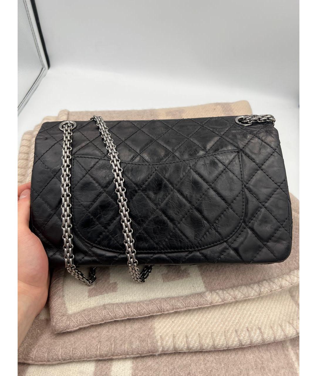 CHANEL Черная кожаная сумка через плечо, фото 4