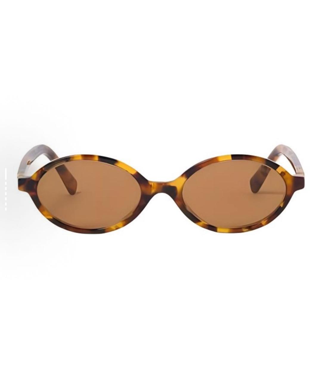 MIU MIU Красные пластиковые солнцезащитные очки, фото 2