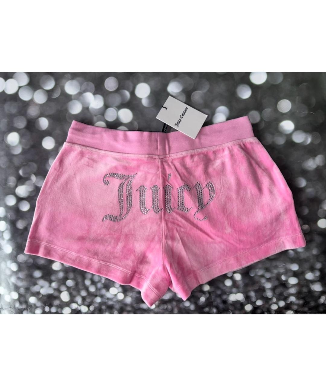 JUICY COUTURE Розовые полиэстеровые шорты, фото 2