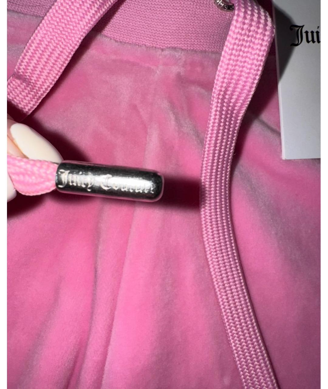 JUICY COUTURE Розовые полиэстеровые шорты, фото 6