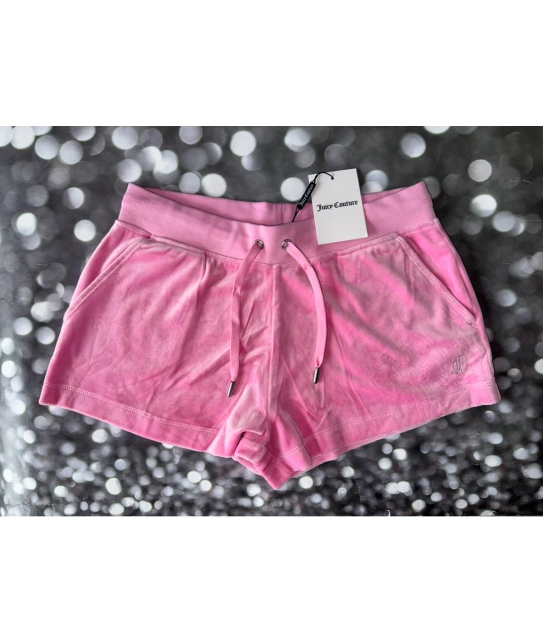 JUICY COUTURE Розовые полиэстеровые шорты, фото 9