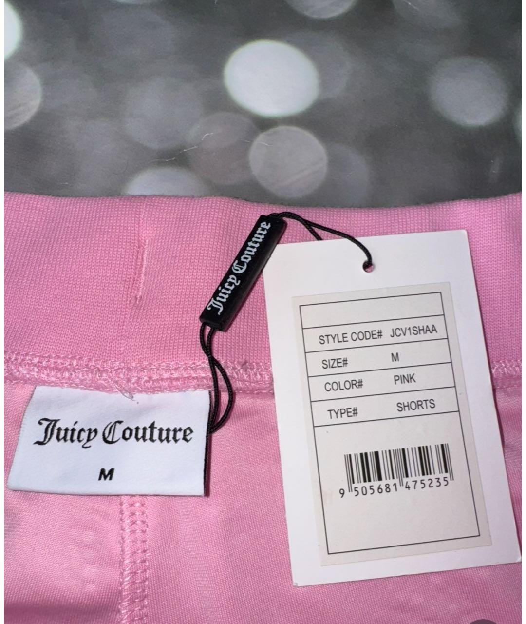 JUICY COUTURE Розовые полиэстеровые шорты, фото 4