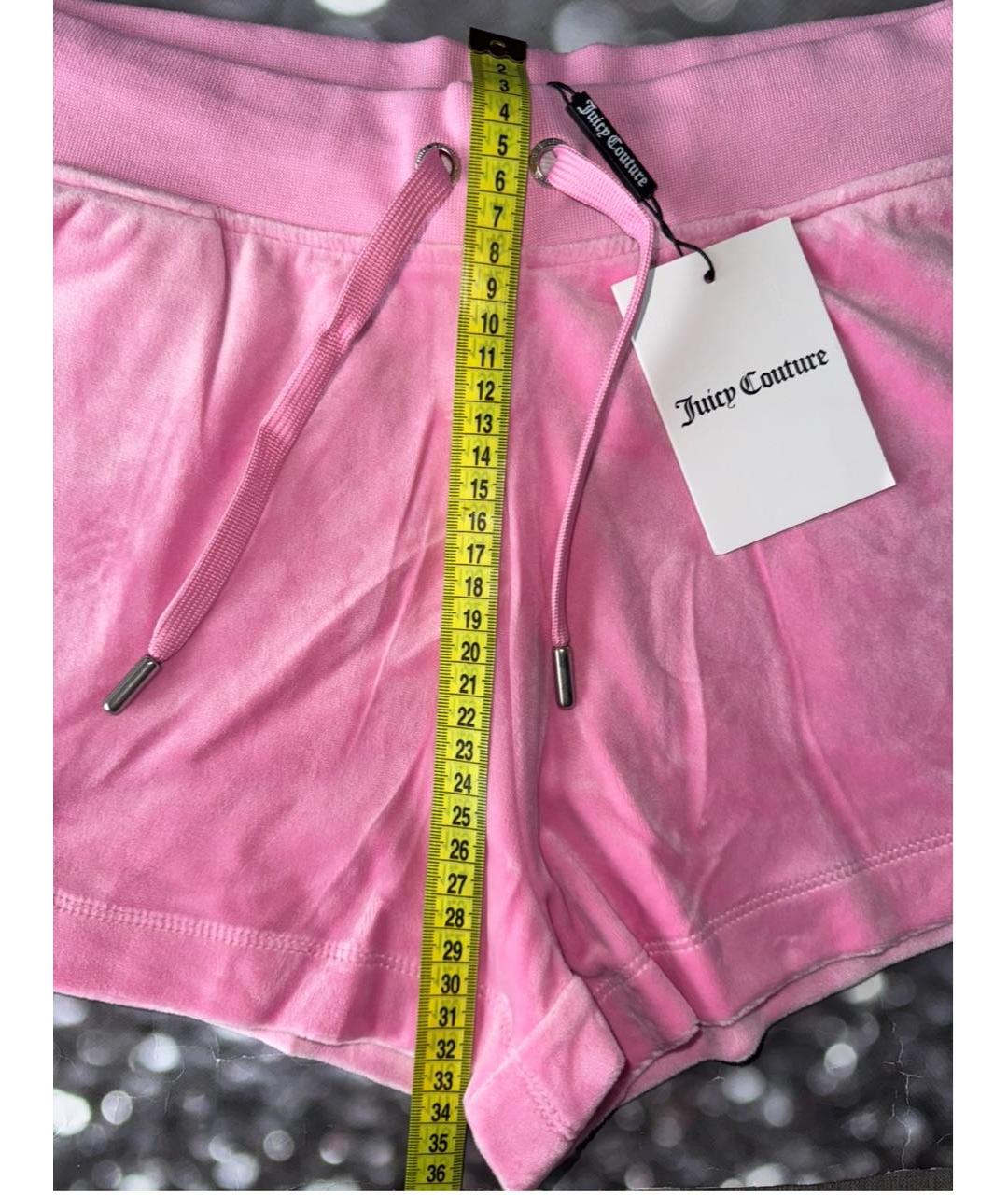 JUICY COUTURE Розовые полиэстеровые шорты, фото 8