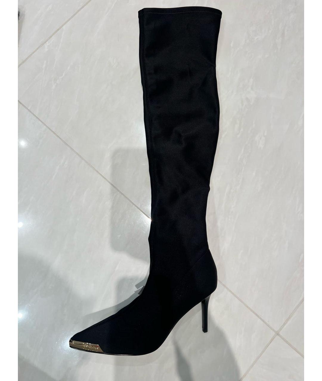 VERSACE JEANS COUTURE Черные ботфорты, фото 7