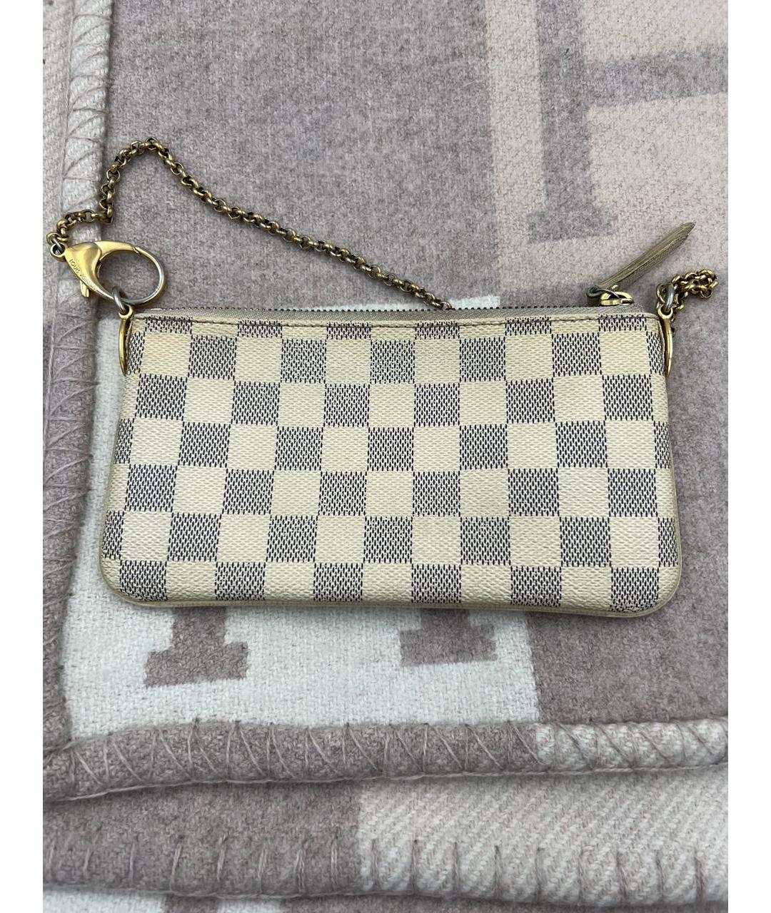 LOUIS VUITTON Бежевая кожаная сумка с короткими ручками, фото 7