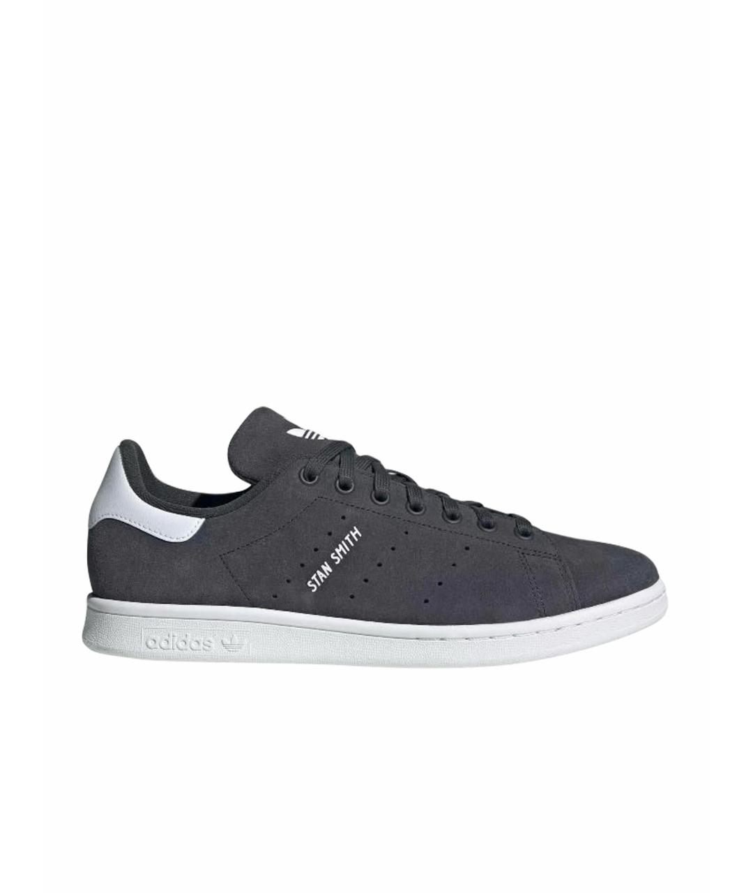 ADIDAS Черные замшевые кроссовки, фото 1