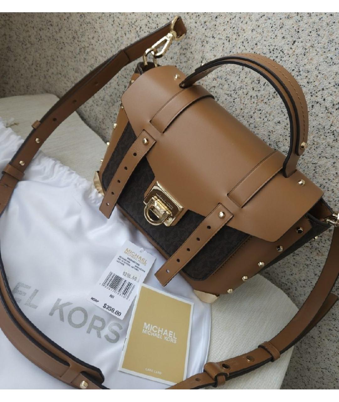 MICHAEL KORS Кожаная сумка через плечо, фото 9