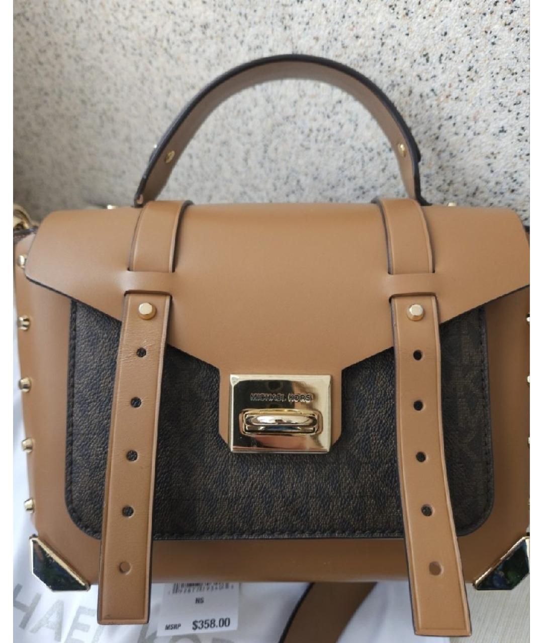 MICHAEL KORS Кожаная сумка через плечо, фото 7