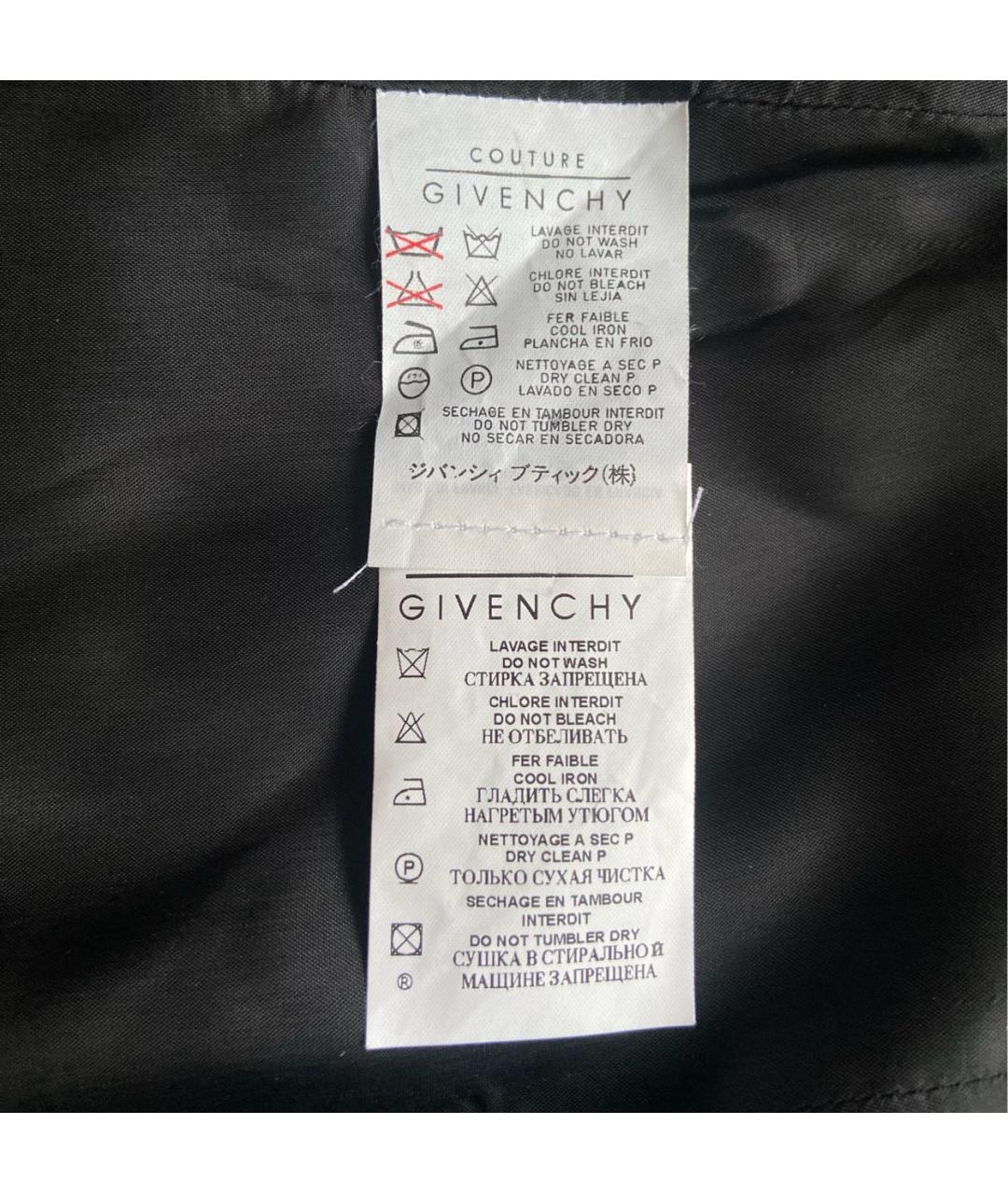 GIVENCHY Черная ацетатная юбка миди, фото 5