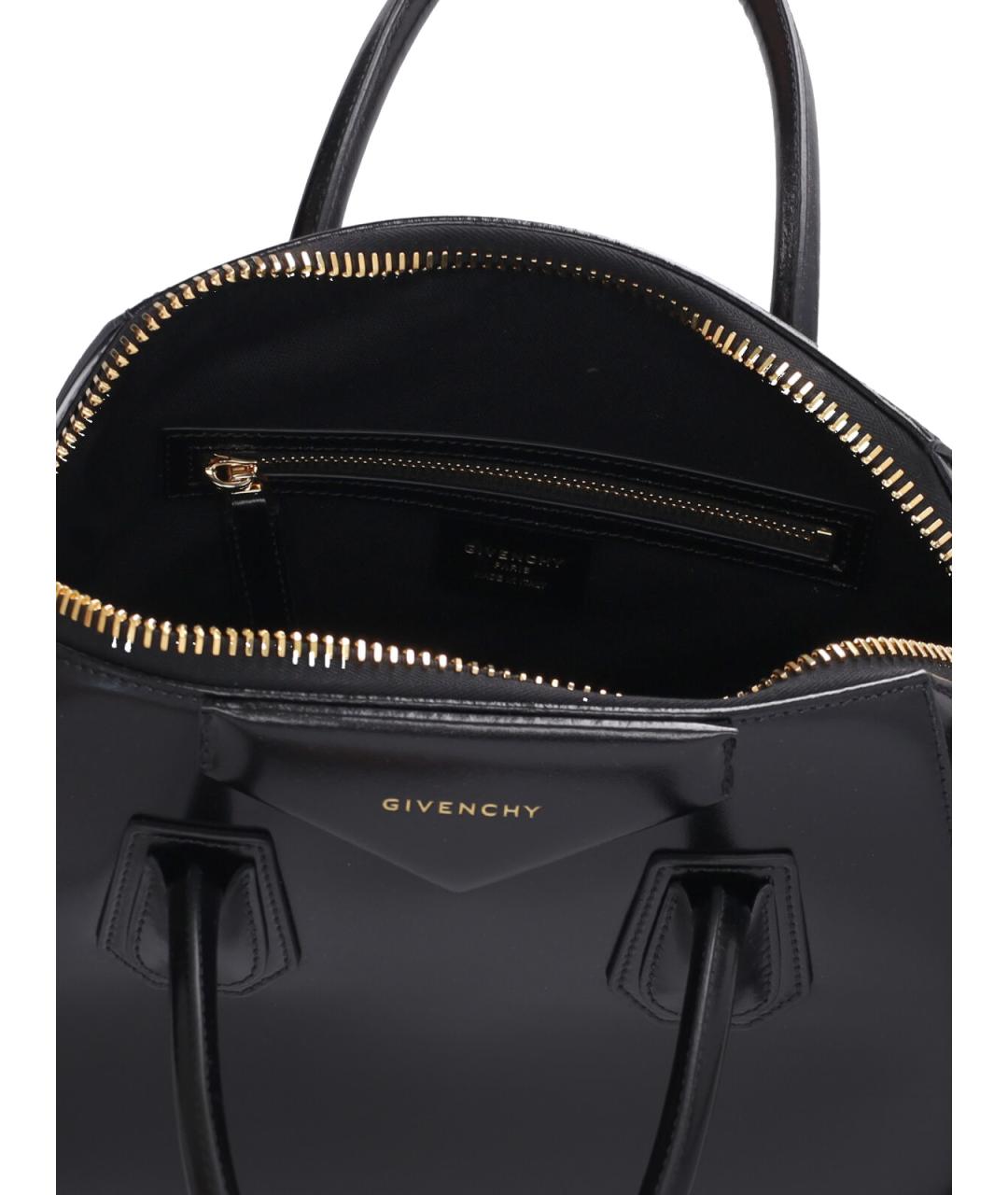 GIVENCHY Черная кожаная сумка тоут, фото 4