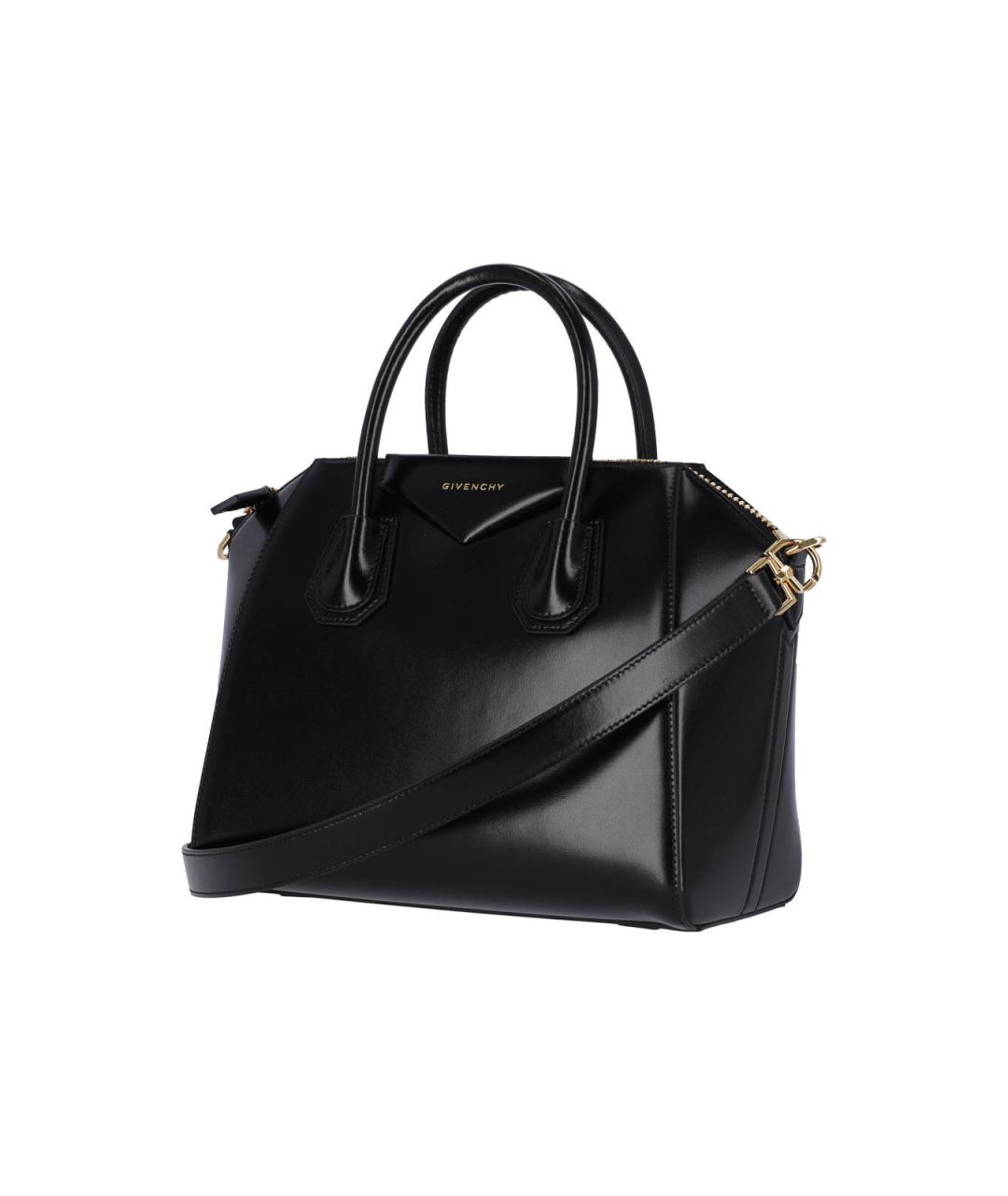 GIVENCHY Черная кожаная сумка тоут, фото 2