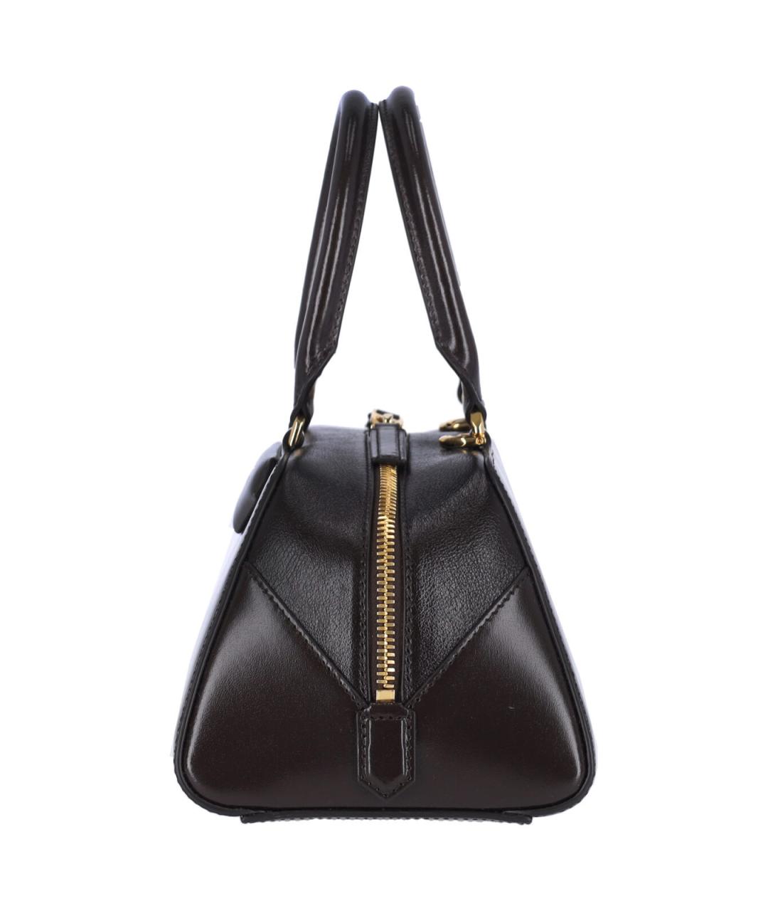 GIVENCHY Коричневая кожаная сумка с короткими ручками, фото 5