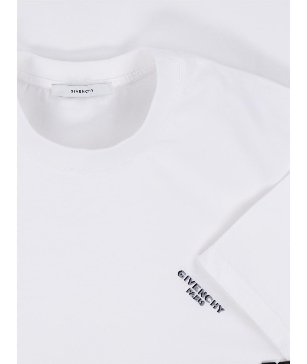 GIVENCHY Белая хлопковая футболка, фото 3