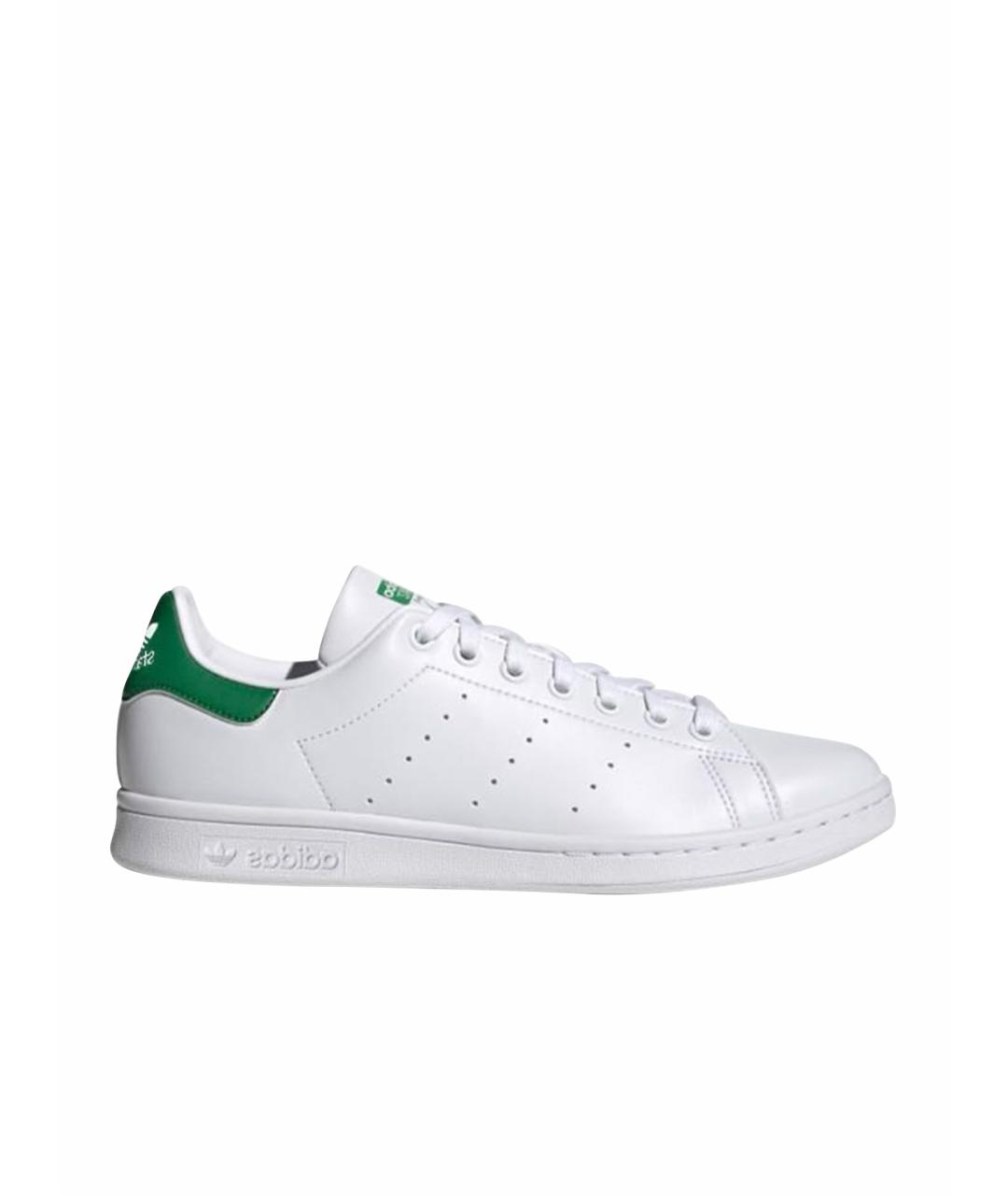 ADIDAS Белые кожаные кроссовки, фото 6