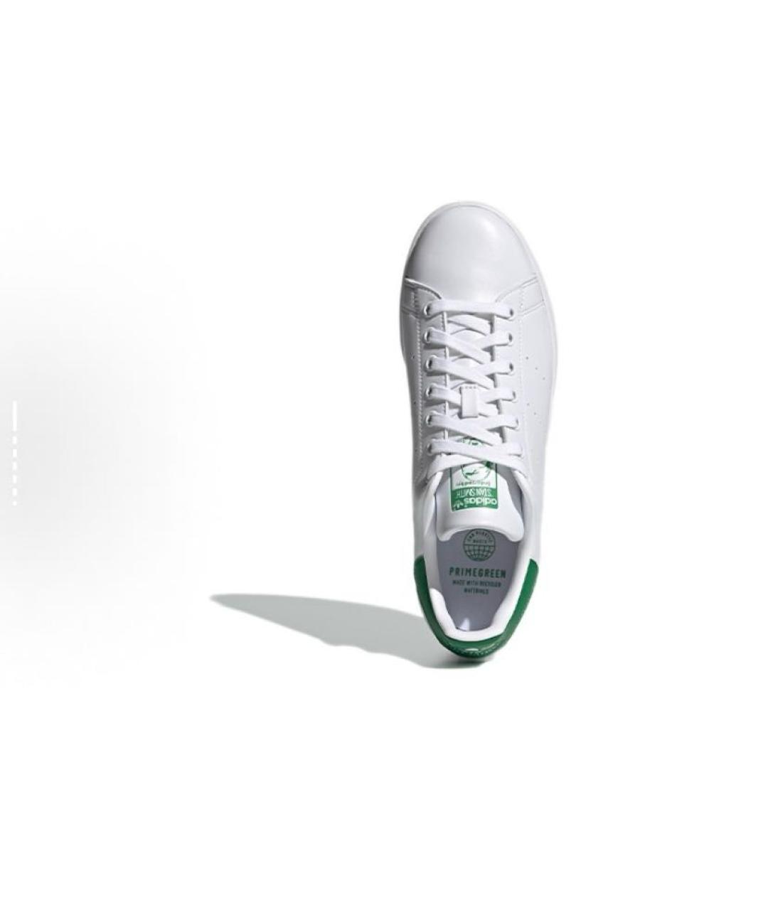 ADIDAS Белые кожаные кроссовки, фото 4