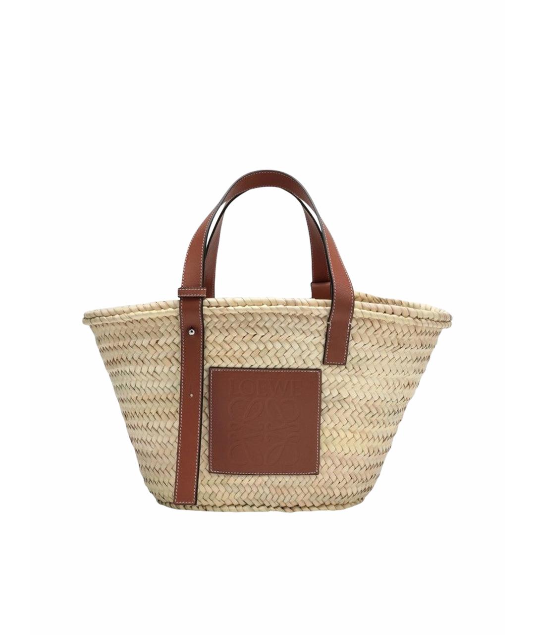 LOEWE Бежевая сумка тоут, фото 1