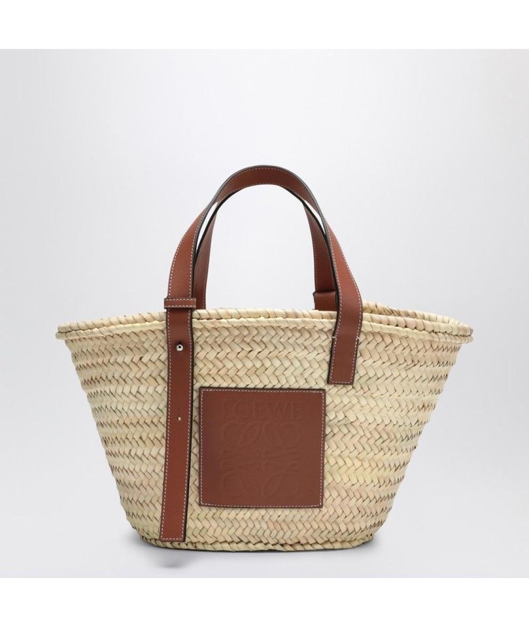 LOEWE Бежевая сумка тоут, фото 3