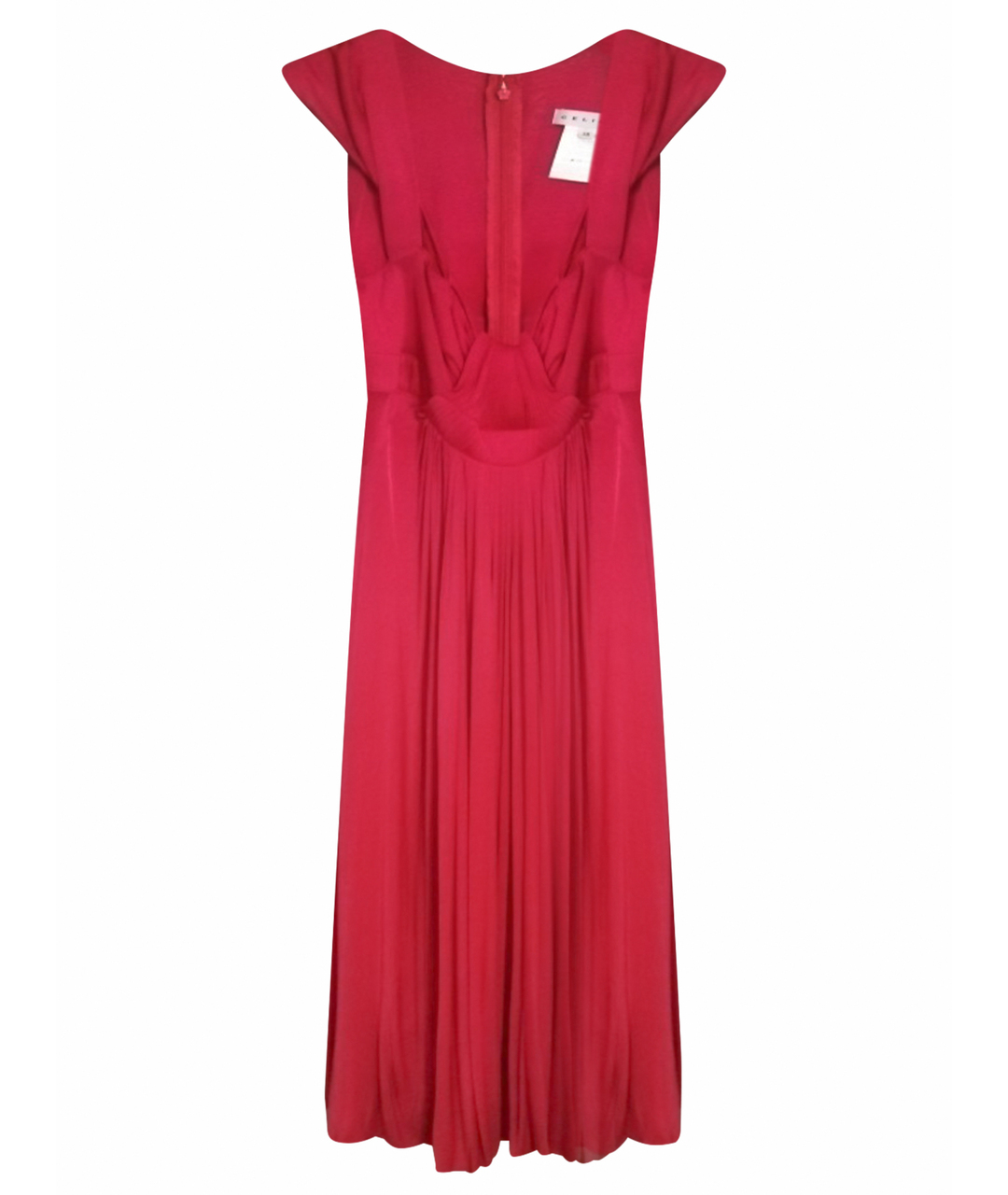 CELINE PRE-OWNED Красное вискозное коктейльное платье, фото 1