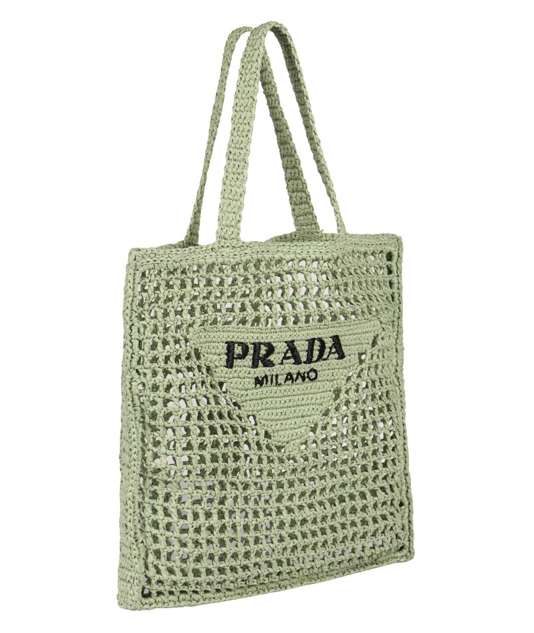 PRADA Зеленая сумка тоут, фото 3