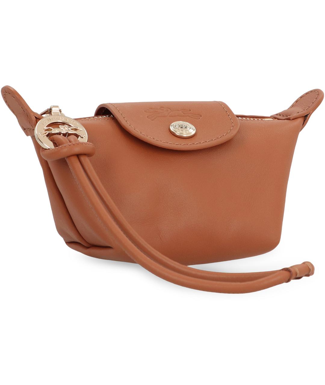 LONGCHAMP Коричневый кожаный кошелек, фото 3