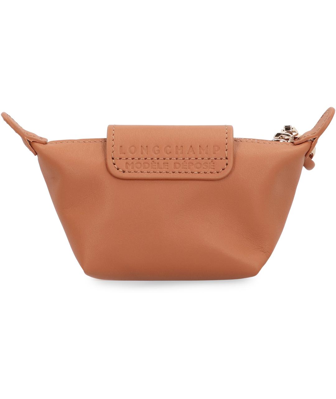 LONGCHAMP Коричневый кожаный кошелек, фото 4