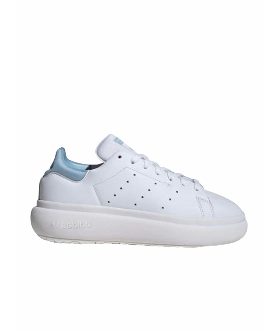 ADIDAS Белые кожаные кроссовки, фото 1