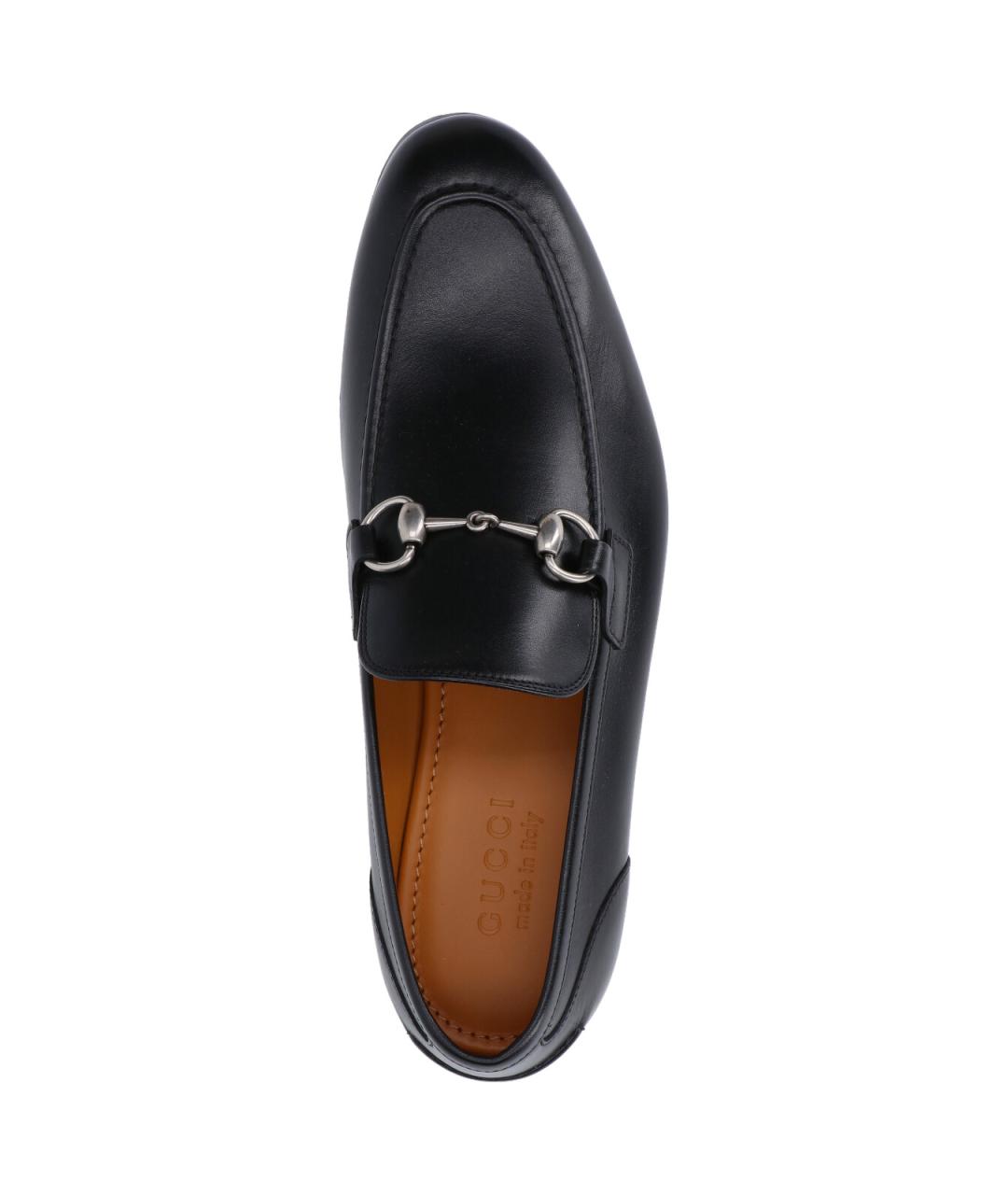 GUCCI Черные кожаные лоферы, фото 5