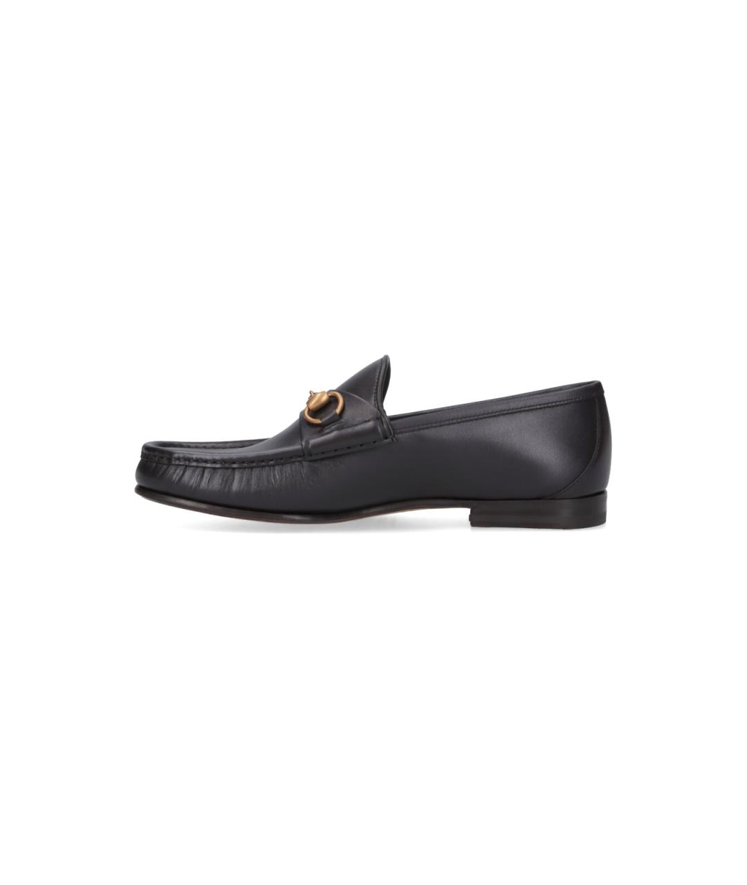 GUCCI Черные кожаные лоферы, фото 3