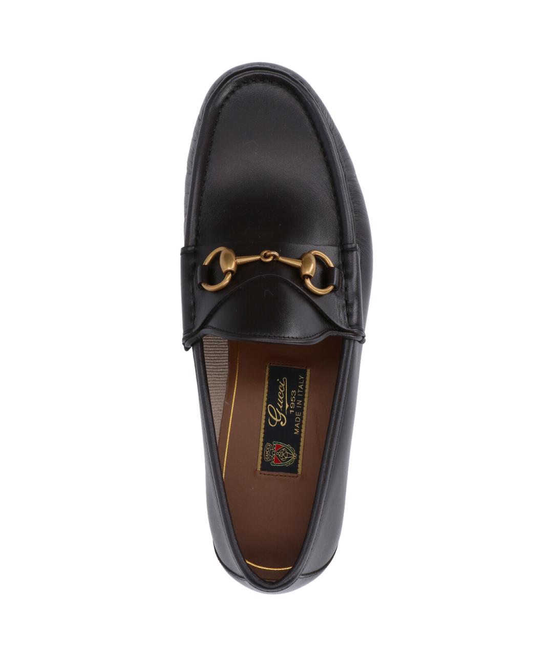 GUCCI Черные кожаные лоферы, фото 5