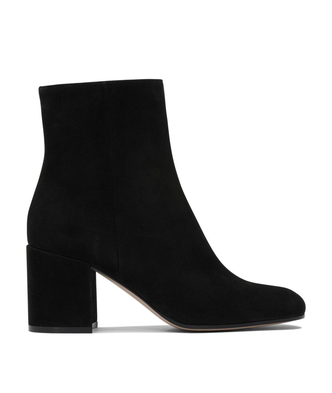 GIANVITO ROSSI Черные замшевые ботинки, фото 1
