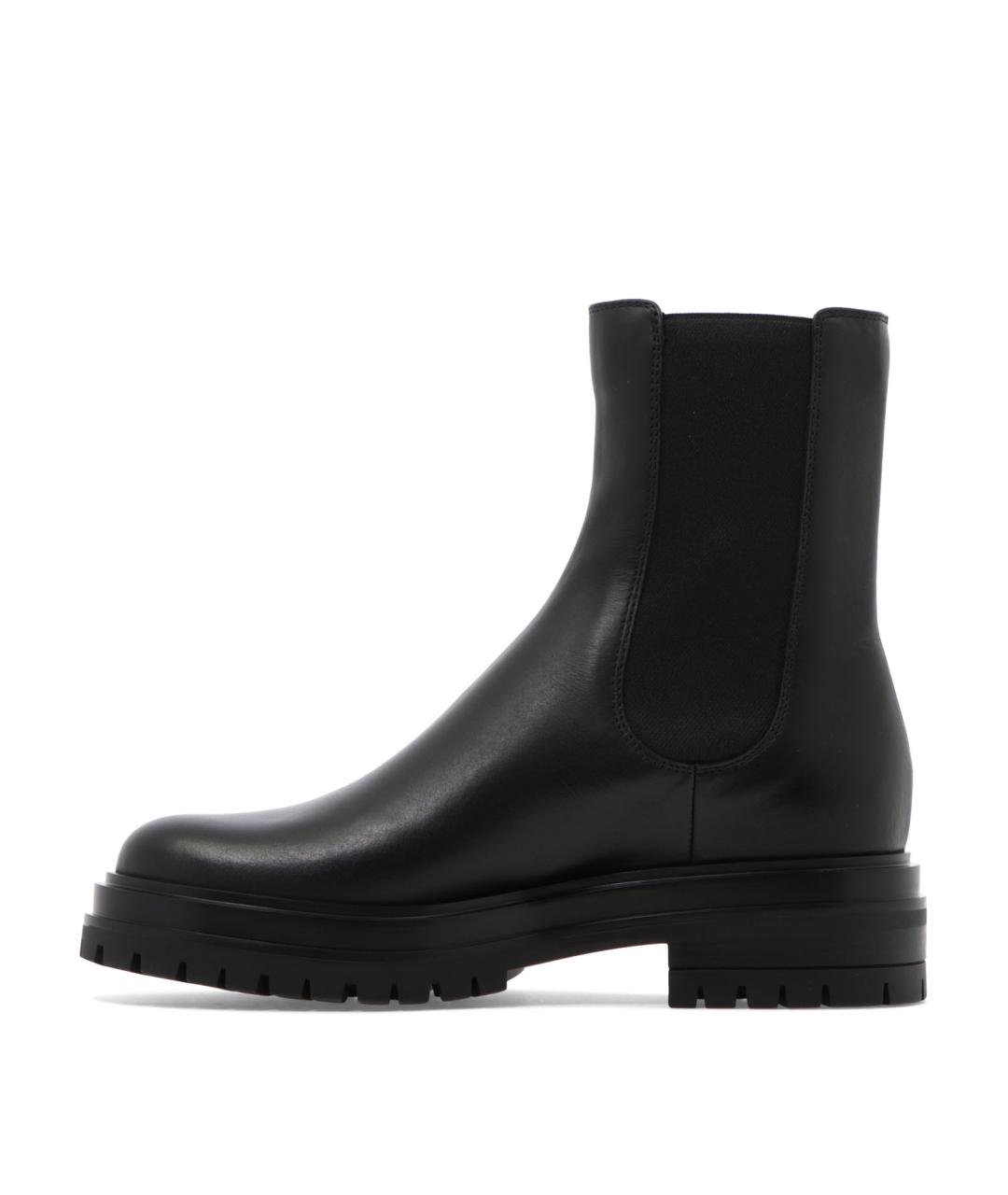 GIANVITO ROSSI Черные кожаные ботинки, фото 3