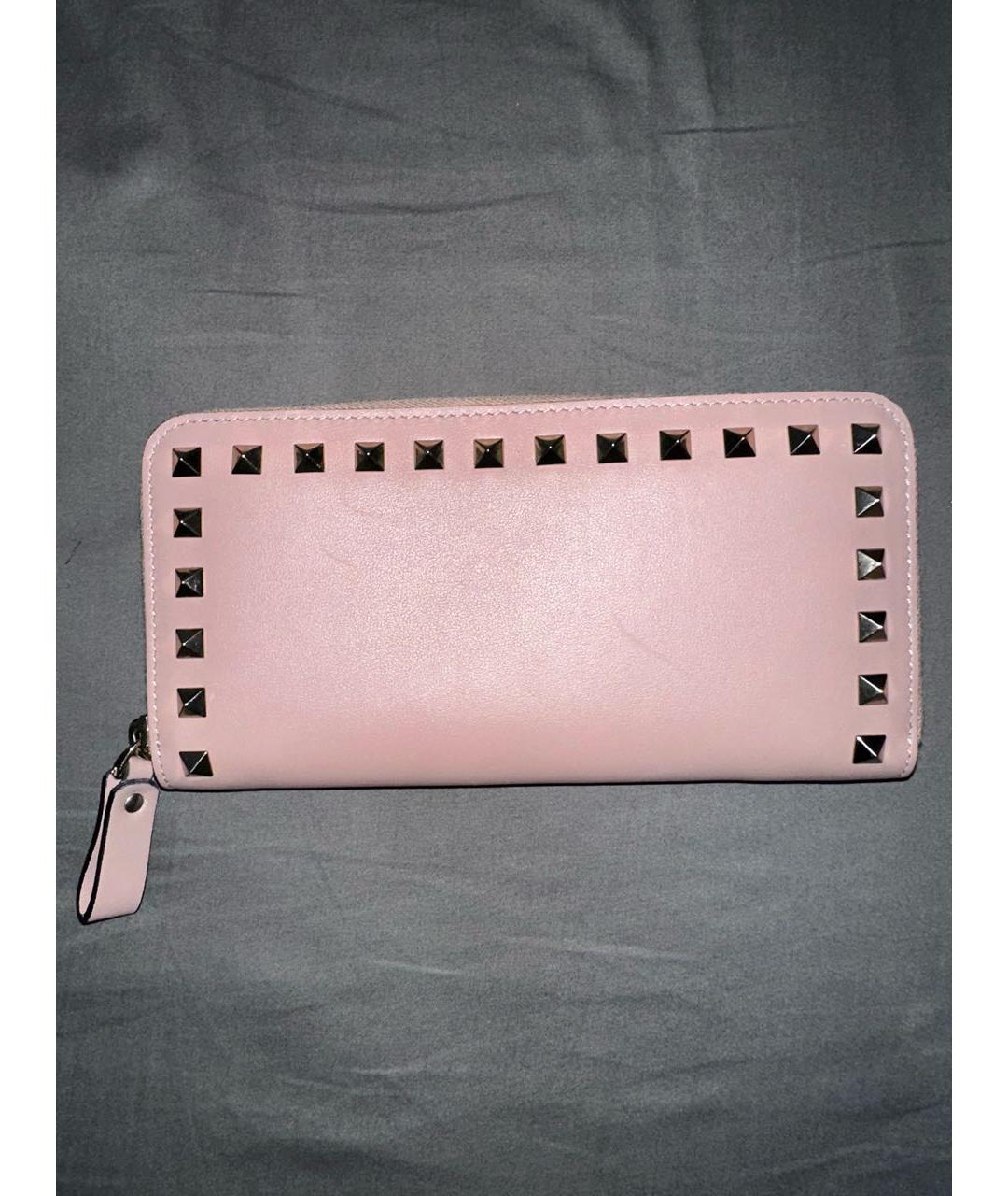 VALENTINO Фиолетовый кожаный кошелек, фото 3