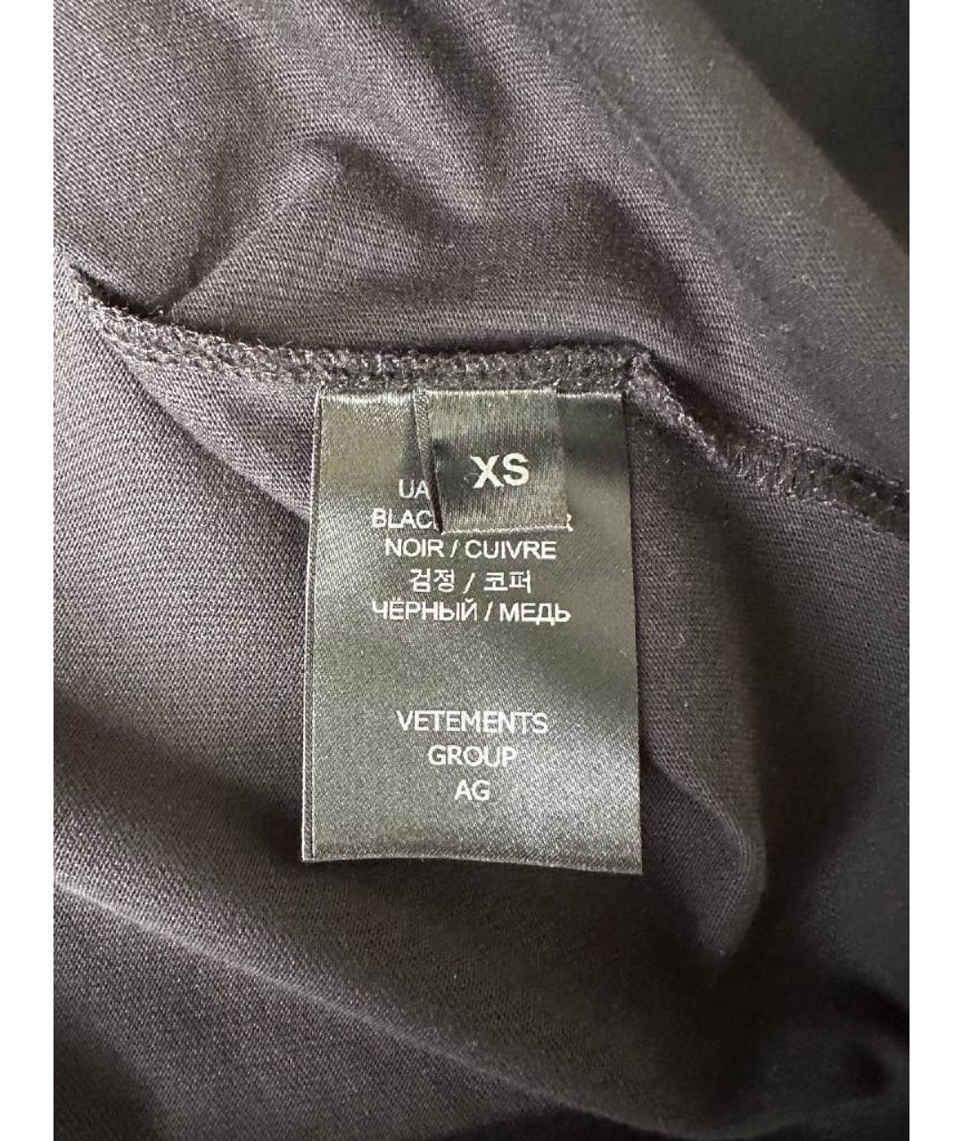 VETEMENTS Мульти хлопко-эластановая футболка, фото 5
