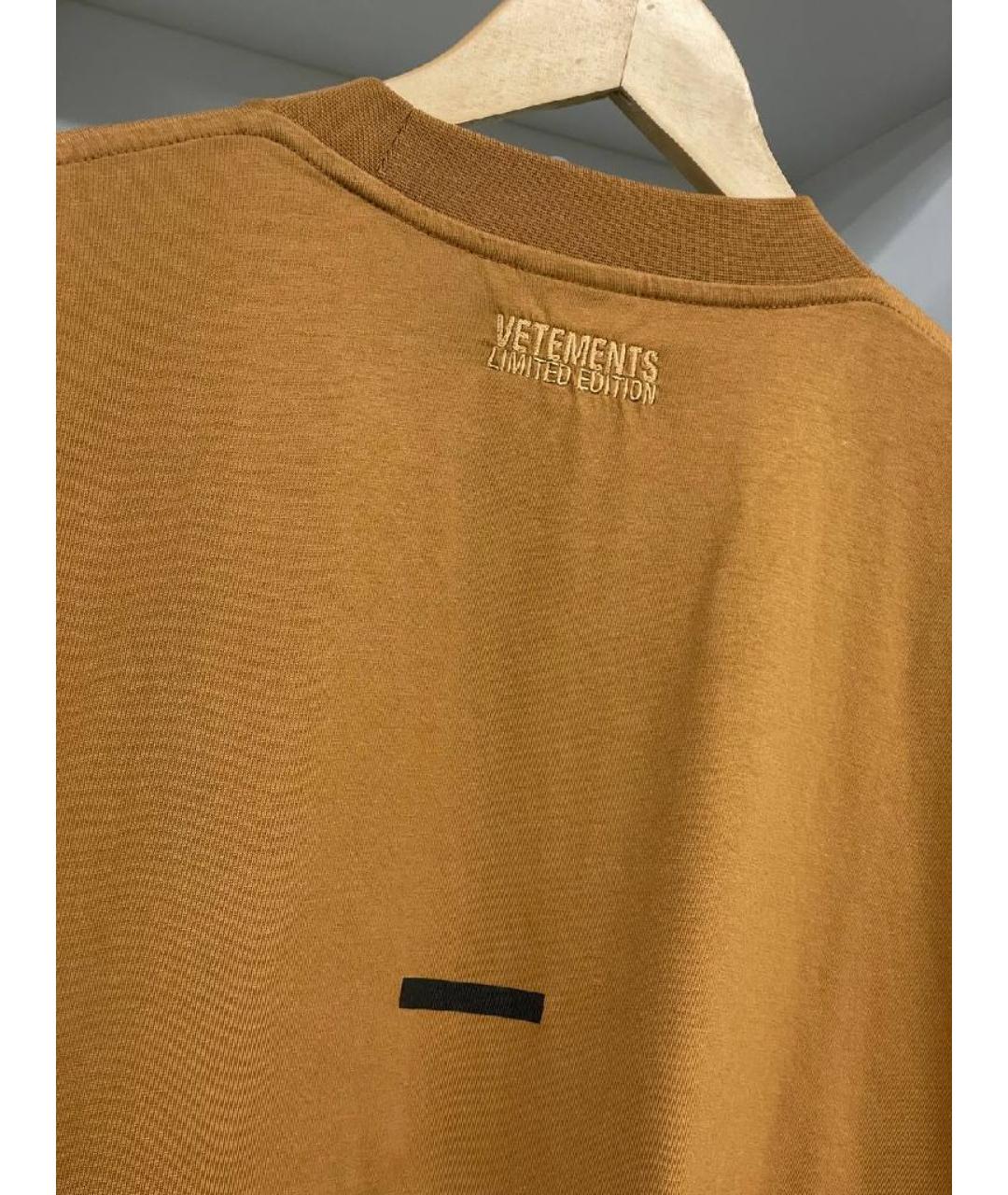 VETEMENTS Мульти хлопко-эластановая футболка, фото 4
