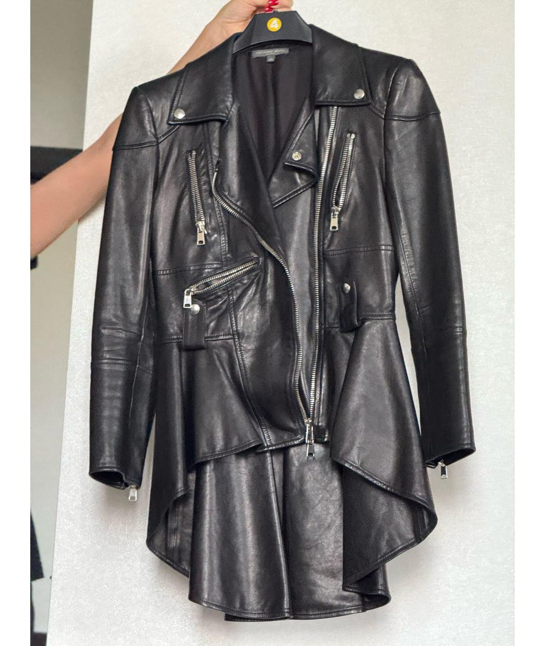 ALEXANDER MCQUEEN Черная кожаная куртка, фото 2