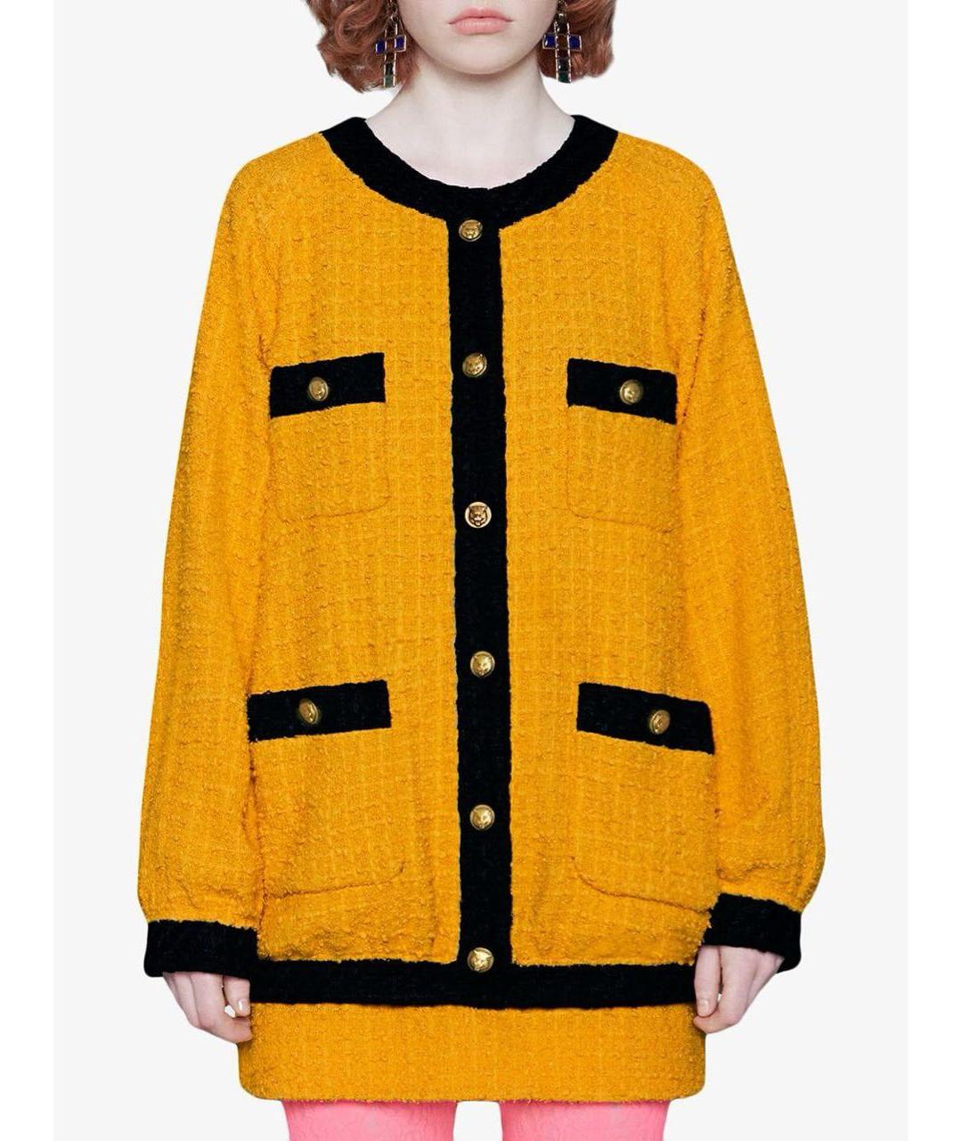 GUCCI Желтый кардиган, фото 6