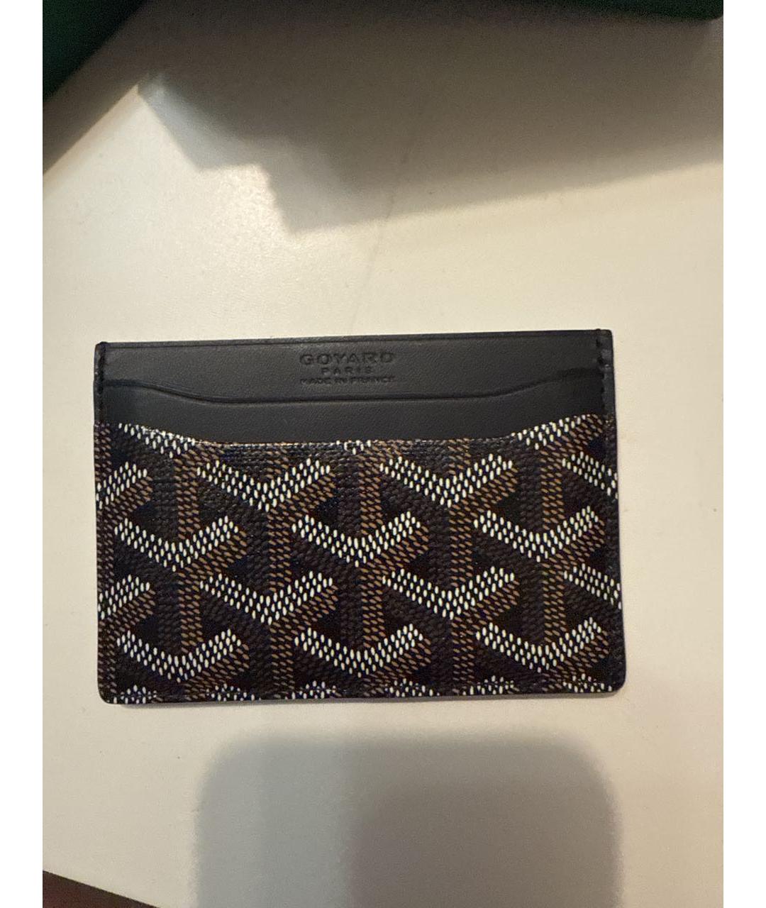 GOYARD Черный кожаный кардхолдер, фото 2