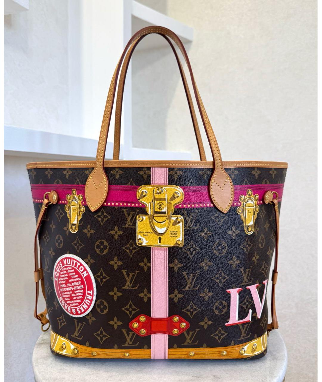 LOUIS VUITTON Коричневая сумка тоут, фото 2