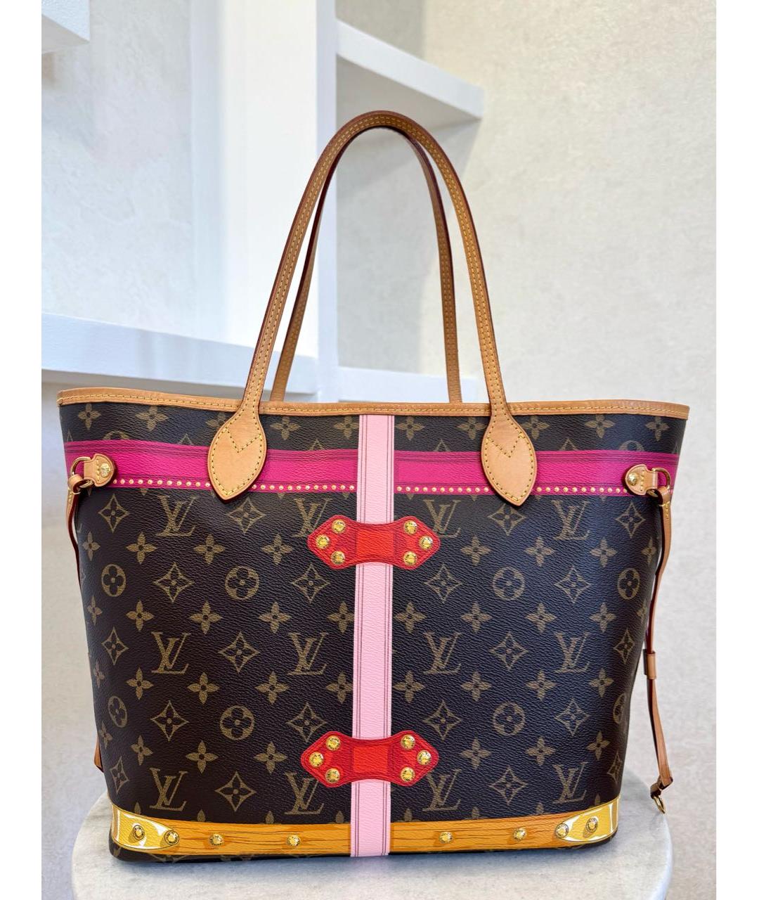 LOUIS VUITTON Коричневая сумка тоут, фото 7