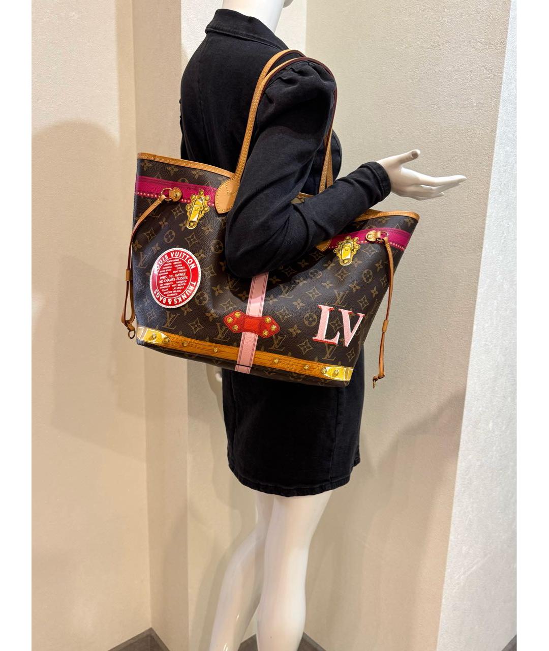 LOUIS VUITTON Коричневая сумка тоут, фото 6