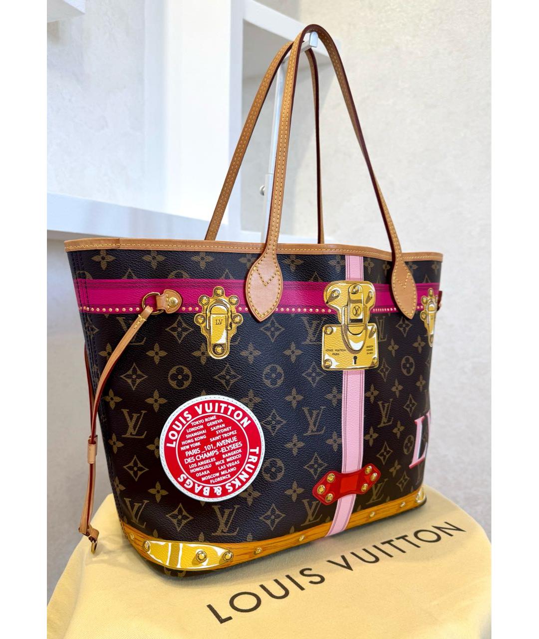LOUIS VUITTON Коричневая сумка тоут, фото 3