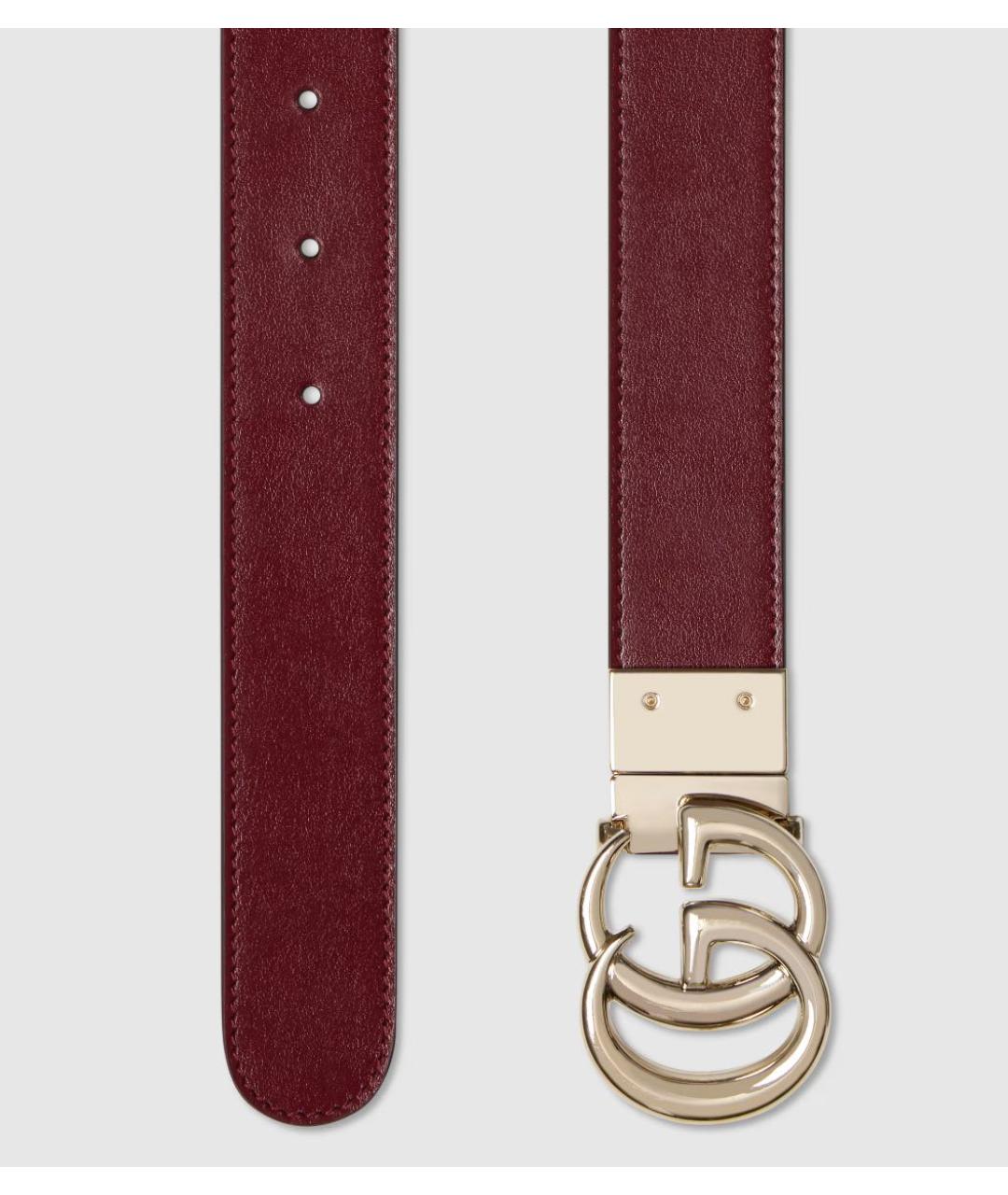 GUCCI Бежевый кожаный ремень, фото 6