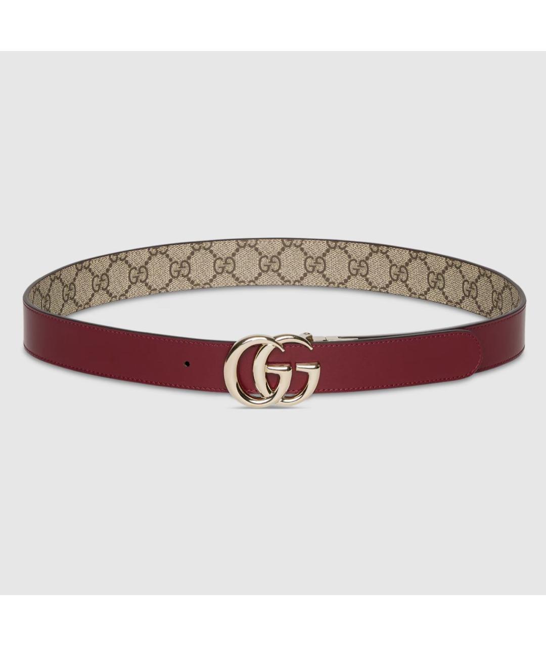 GUCCI Бежевый кожаный ремень, фото 5