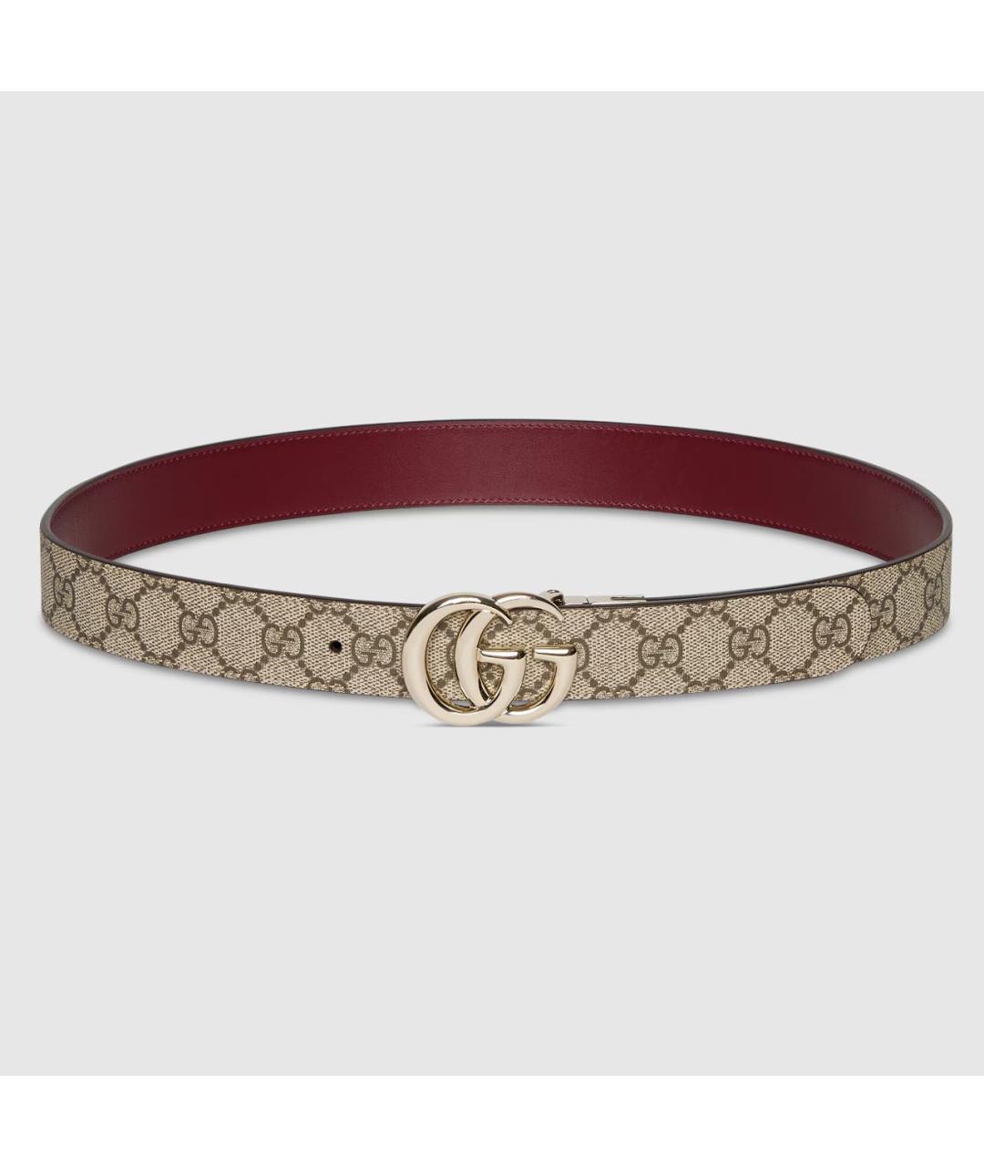 GUCCI Бежевый кожаный ремень, фото 7