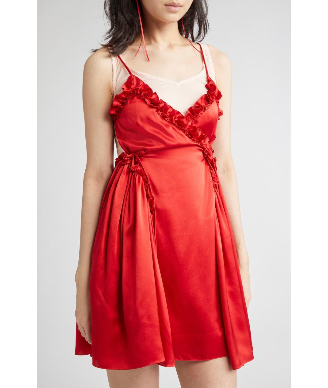 SIMONE ROCHA Красное коктейльное платье, фото 5