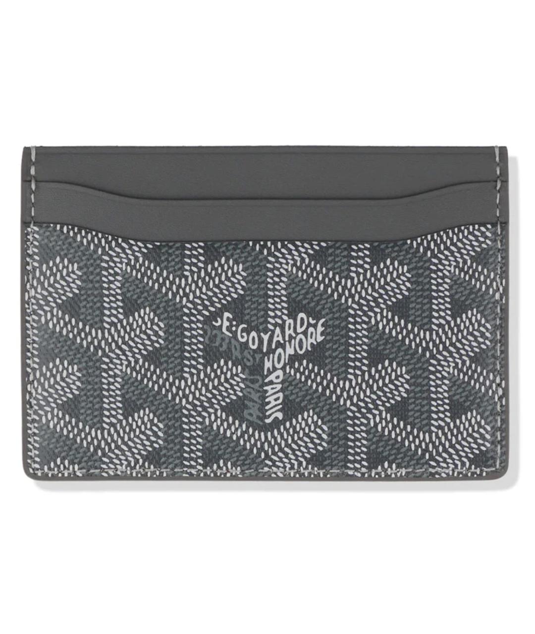 GOYARD Серый кожаный кардхолдер, фото 5
